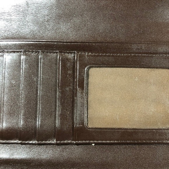 Coach Signature Quilted Gramercy Op Art Checkbook Wallet - Picture 4 of 5